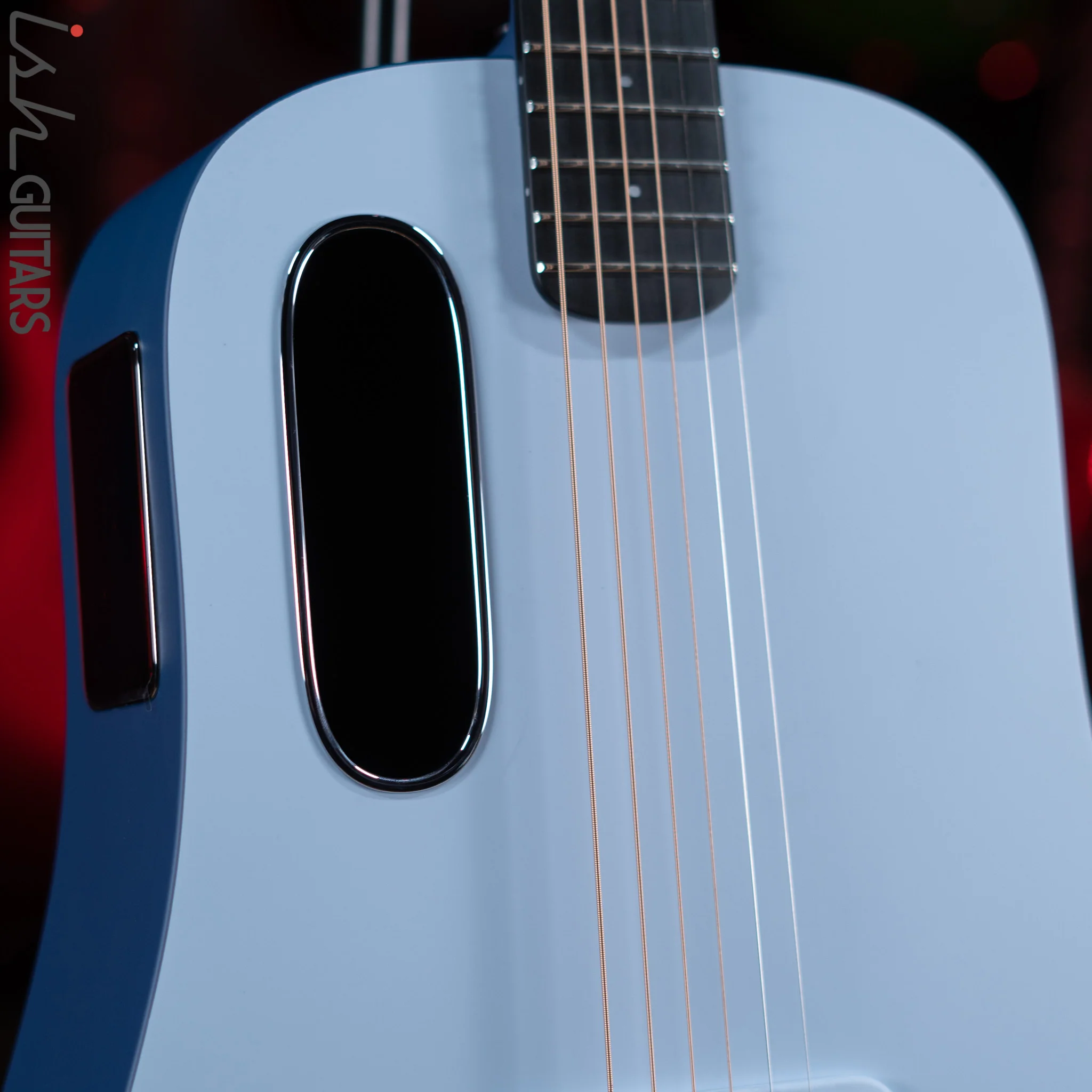 Lava Music Blue Lava Smart Acoustic Guitar Ice Blue/ Ocean Blue w/ Airflow Bag - Image 3