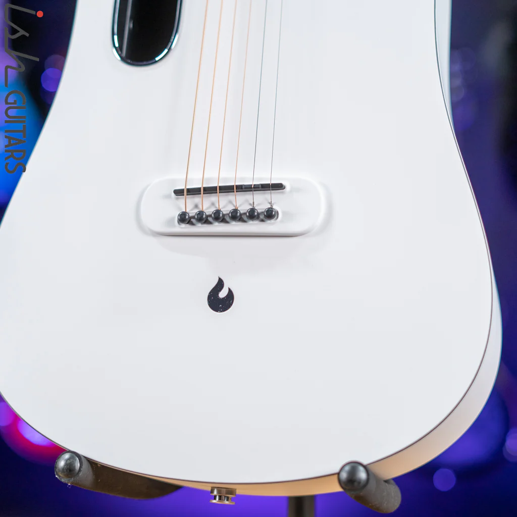 Lava Music Blue Lava Smart Acoustic Guitar Sail White w/ Lite Bag - Image 2