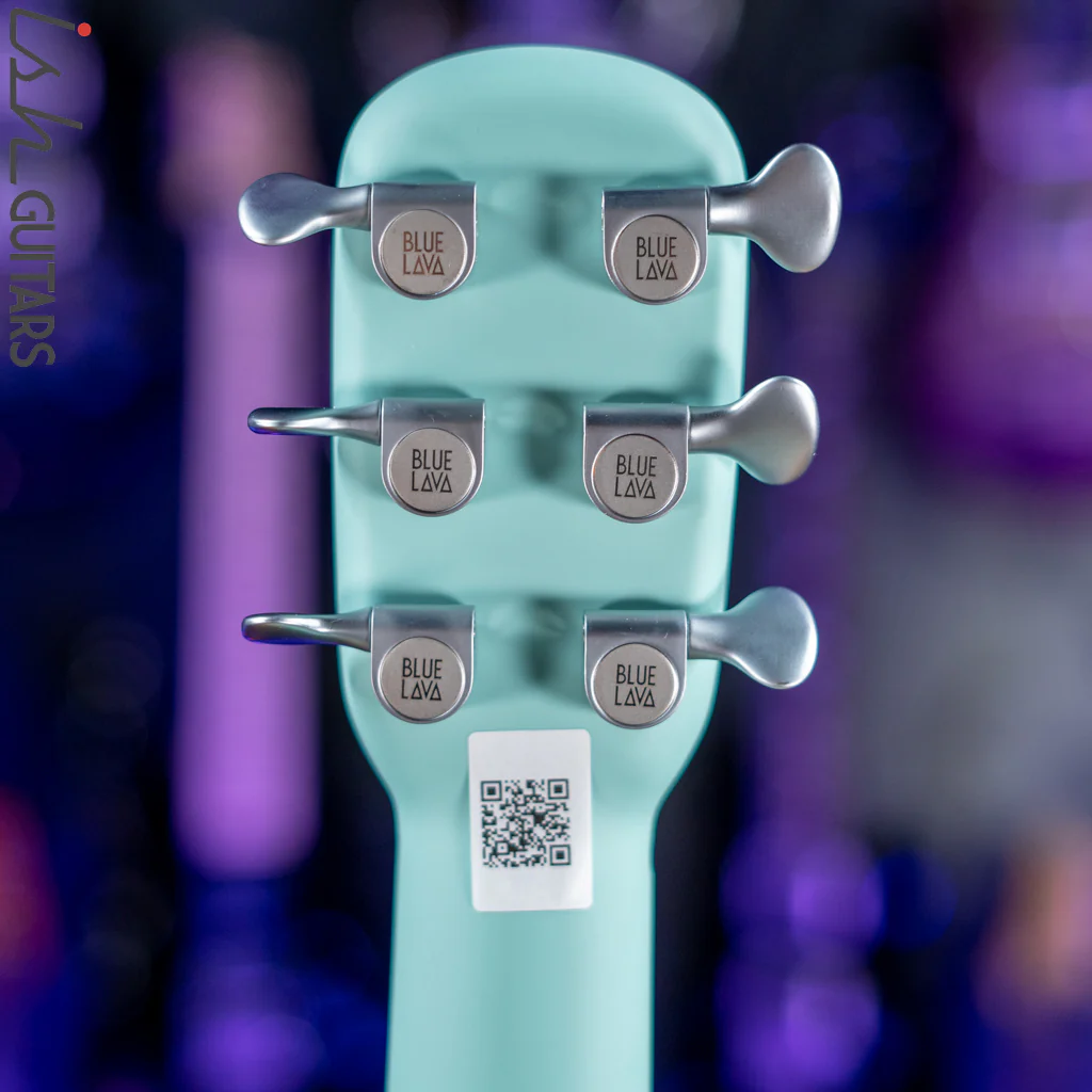 Lava Music Blue Lava Smart Acoustic Guitar Aqua/Mint Green w/ Airflow Bag - Image 7