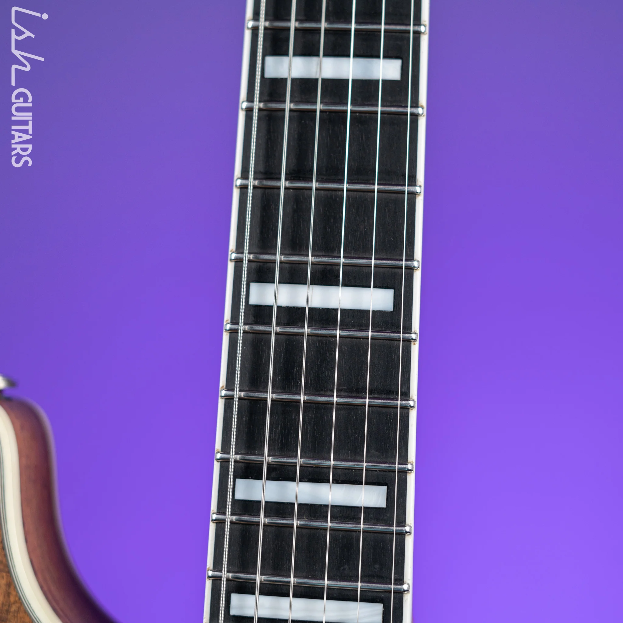 Bruton Universal Electric Archtop Guitar Natural - Image 6