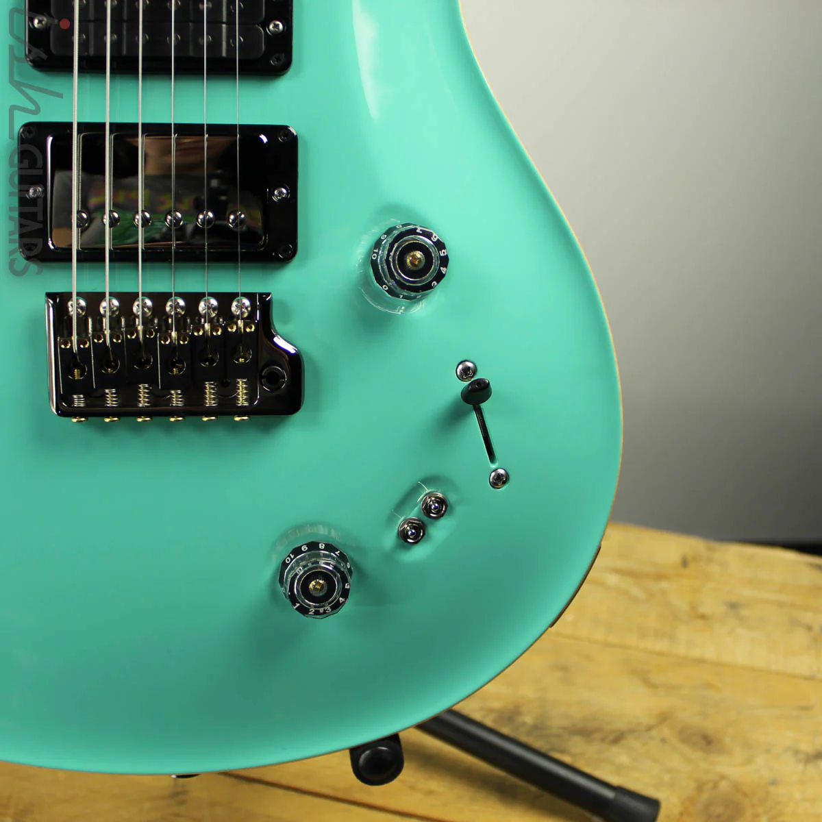 2019 PRS Wood Library Special 22 Semi-Hollow Opaque Seafoam Green - Image 3