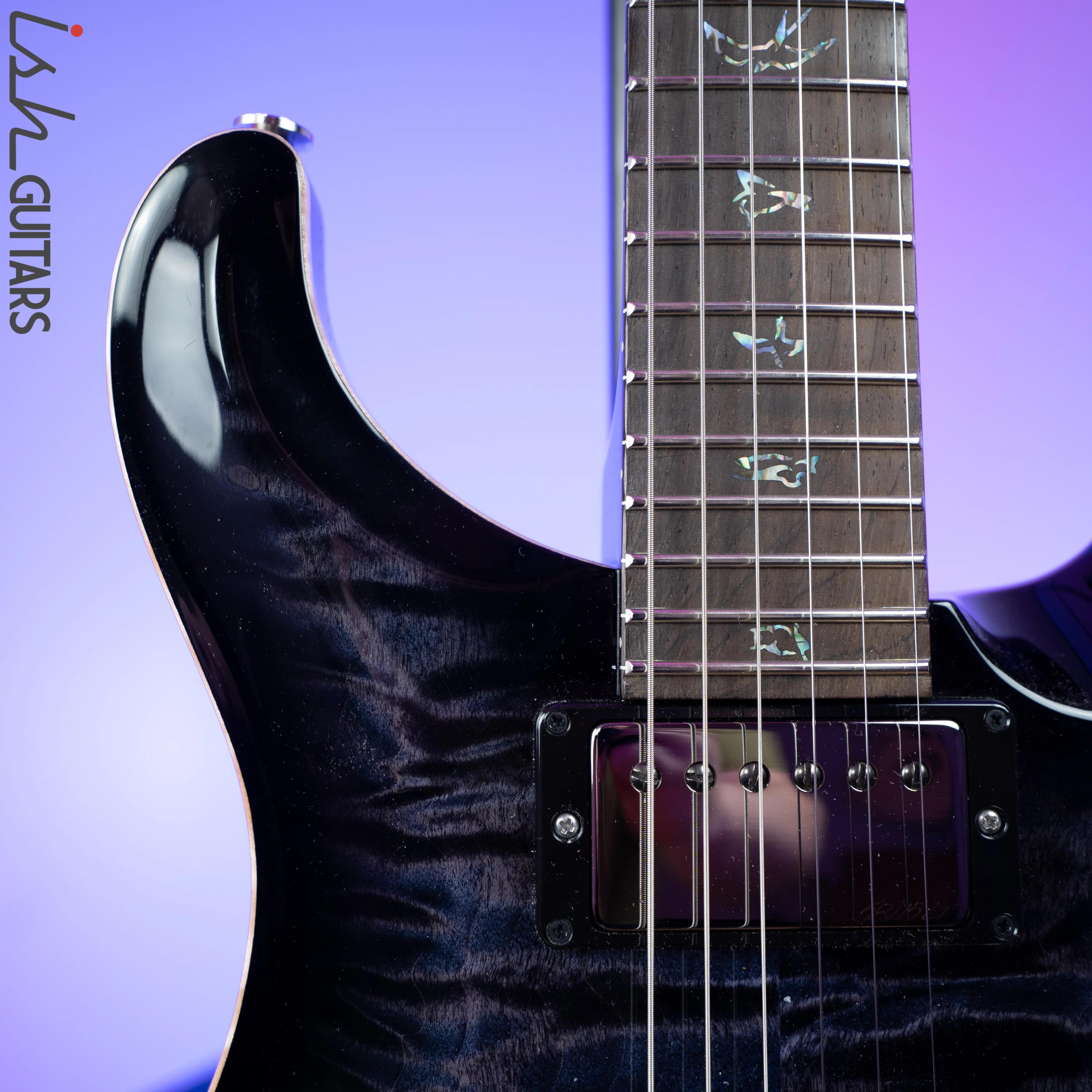 2020 Paul Reed Smith PRS Wood Library Custom 24 Purple Mist Brazilian - Image 3