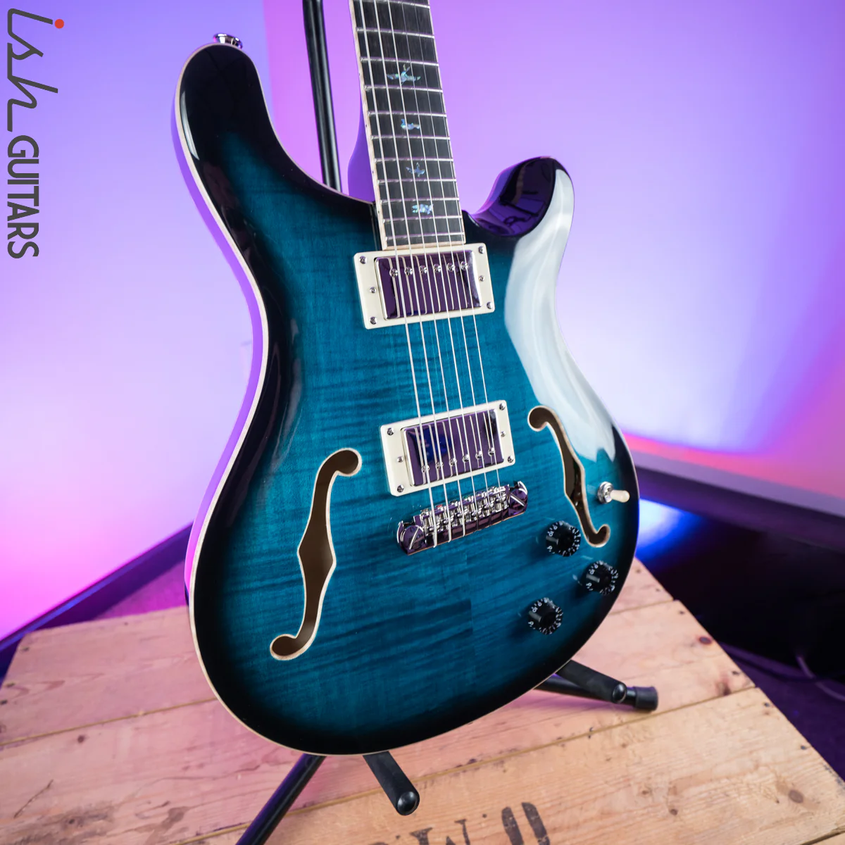 2020 PRS Paul Reed Smith SE Hollowbody II Piezo Peacock Blue - Image 5