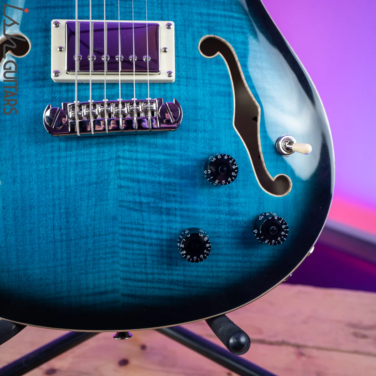 2020 PRS SE Hollowbody II Piezo Peacock Blue - Image 5
