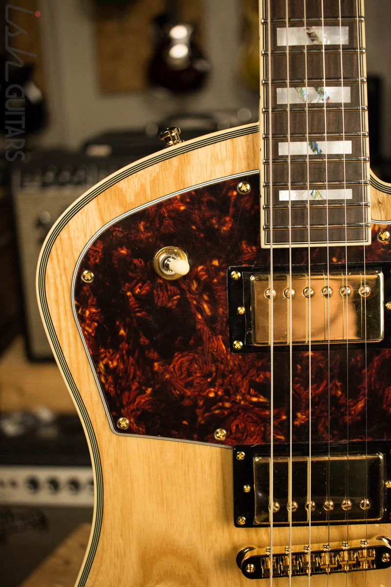 D'Angelico Deluxe Ludlow Swamp Ash Electric Natural Finish - Image 3