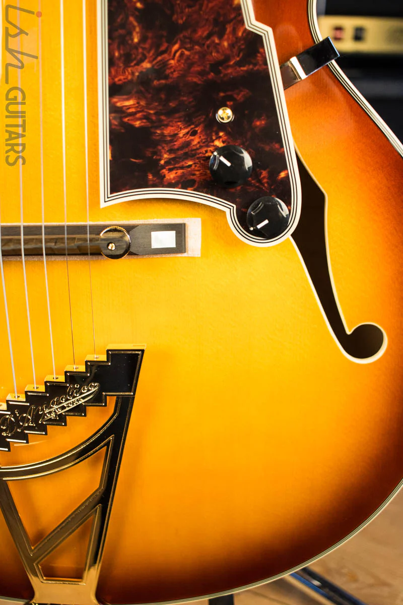 D'Angelico Excel EXL-1 Iced Tea Burst Hollowbody Electric Guitar - Image 4