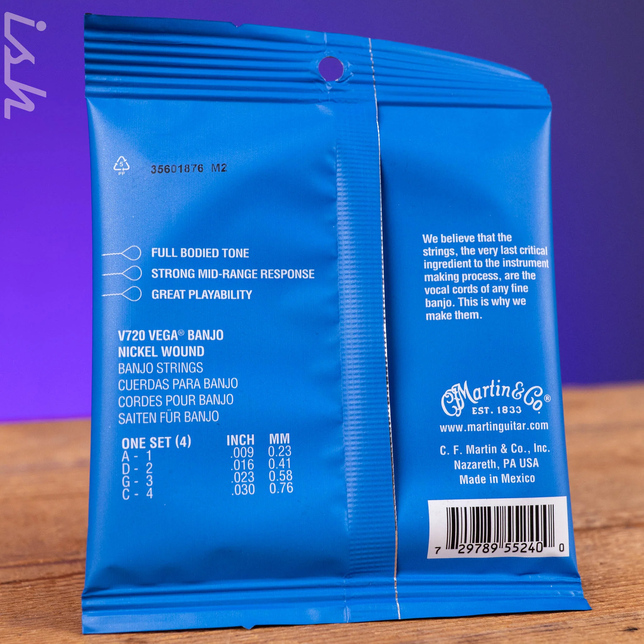 Martin Banjo Strings Vega Tenor V720 - Image 2