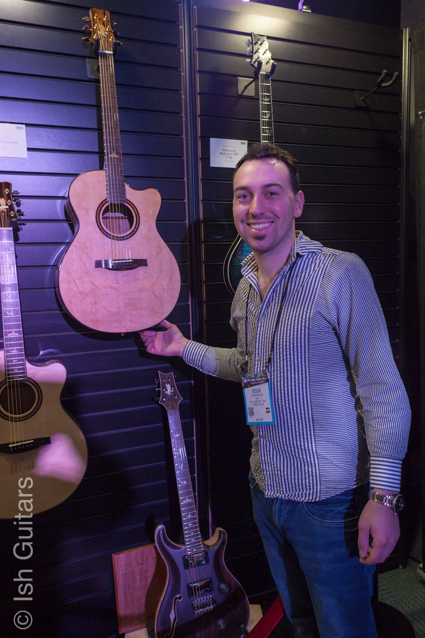 NAMM Paul Reed Smith PRS Private Stock Angelus Acoustic Electric Guitar - Image 13
