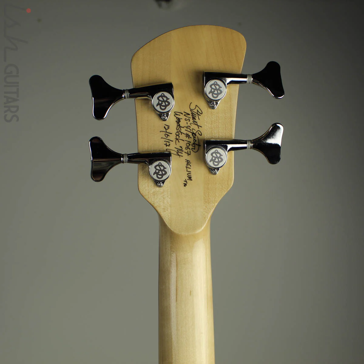 NAMM 2018 Spector NS-4 High Gloss 4 String Flamed Redwood HH - Image 10