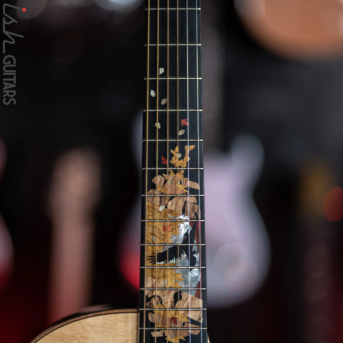 PRS Private Stock Angelus Acoustic Guitar Bear Claw Spruce Custom Inlay - Image 8