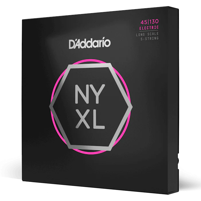 D’Addario NYXL 45/130 Regular Light Long Scale 5-String Bass Strings