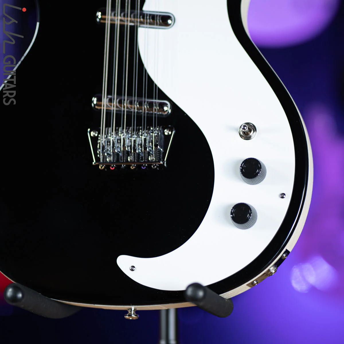Danelectro 12SDC 12-String Electric Guitar Black - Image 4