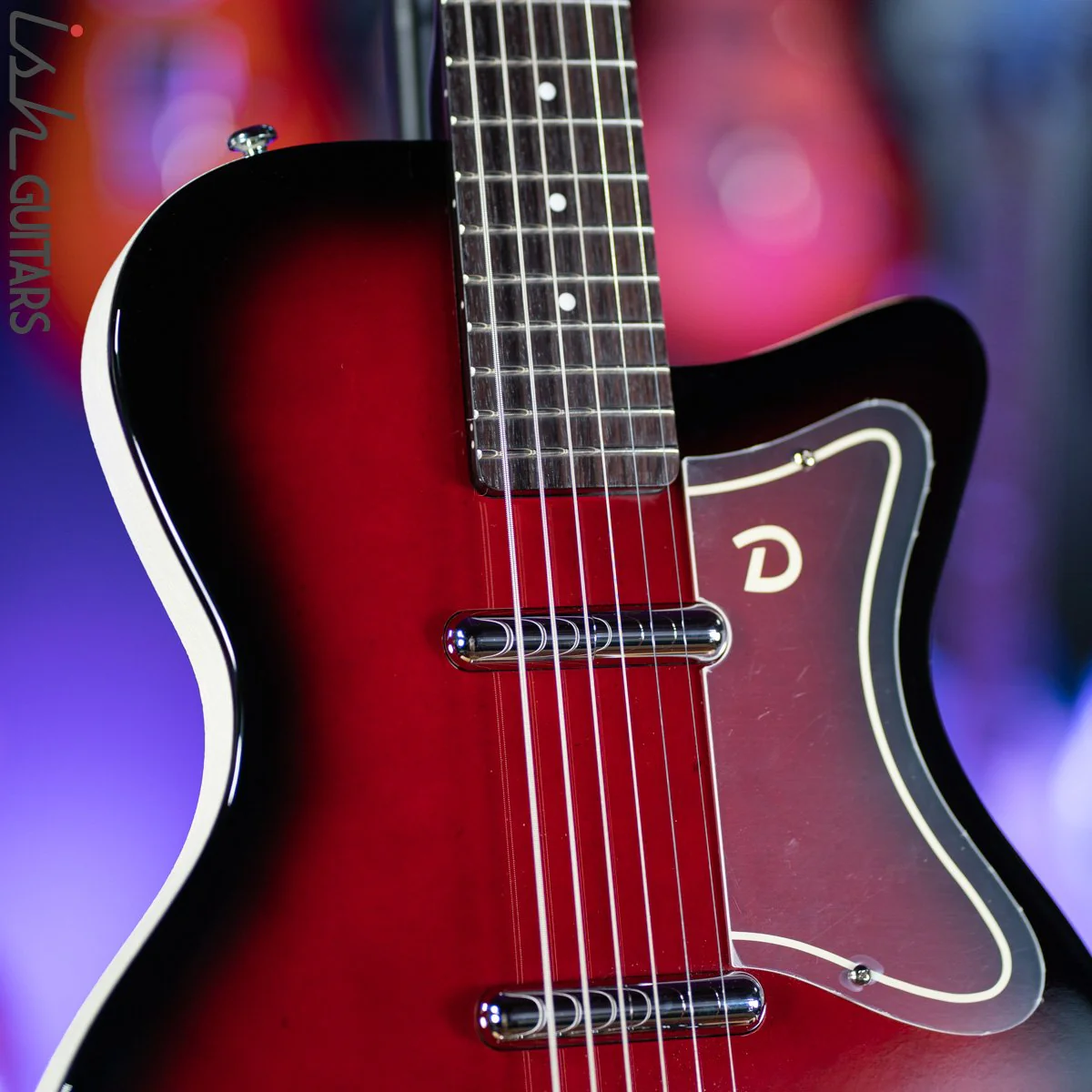 Danelectro 56 Singlecut Baritone Red Burst - Image 4