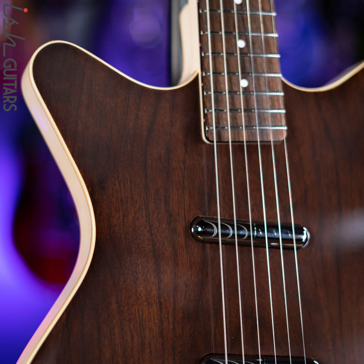 Danelectro '59 Electric Guitar Divine Dark Walnut - Demo - Image 3