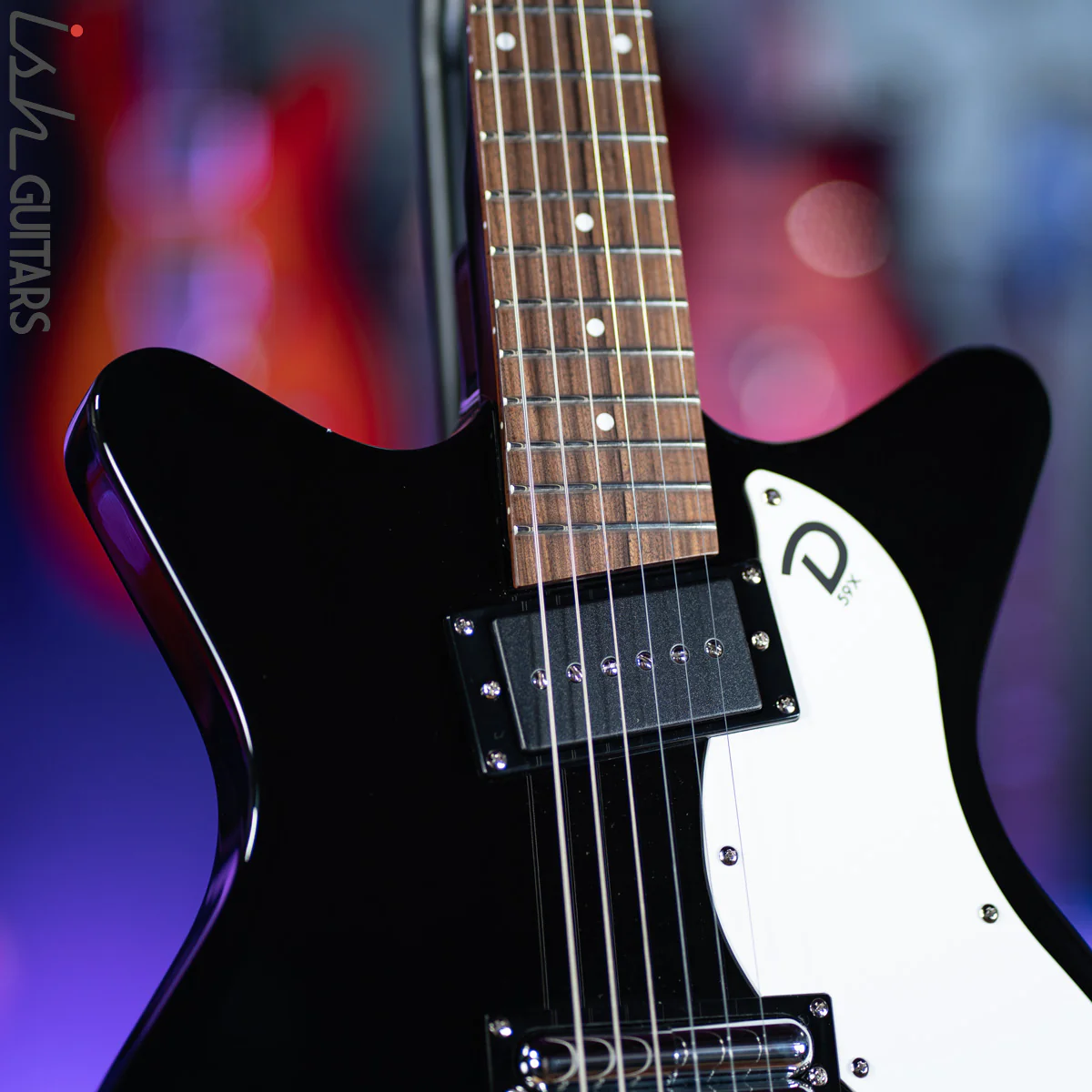 Danelectro '59X Black Electric Guitar - Image 5