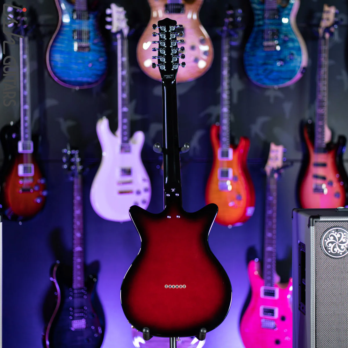 Danelectro 59x12 12-String Electric Guitar Red Burst - Image 6