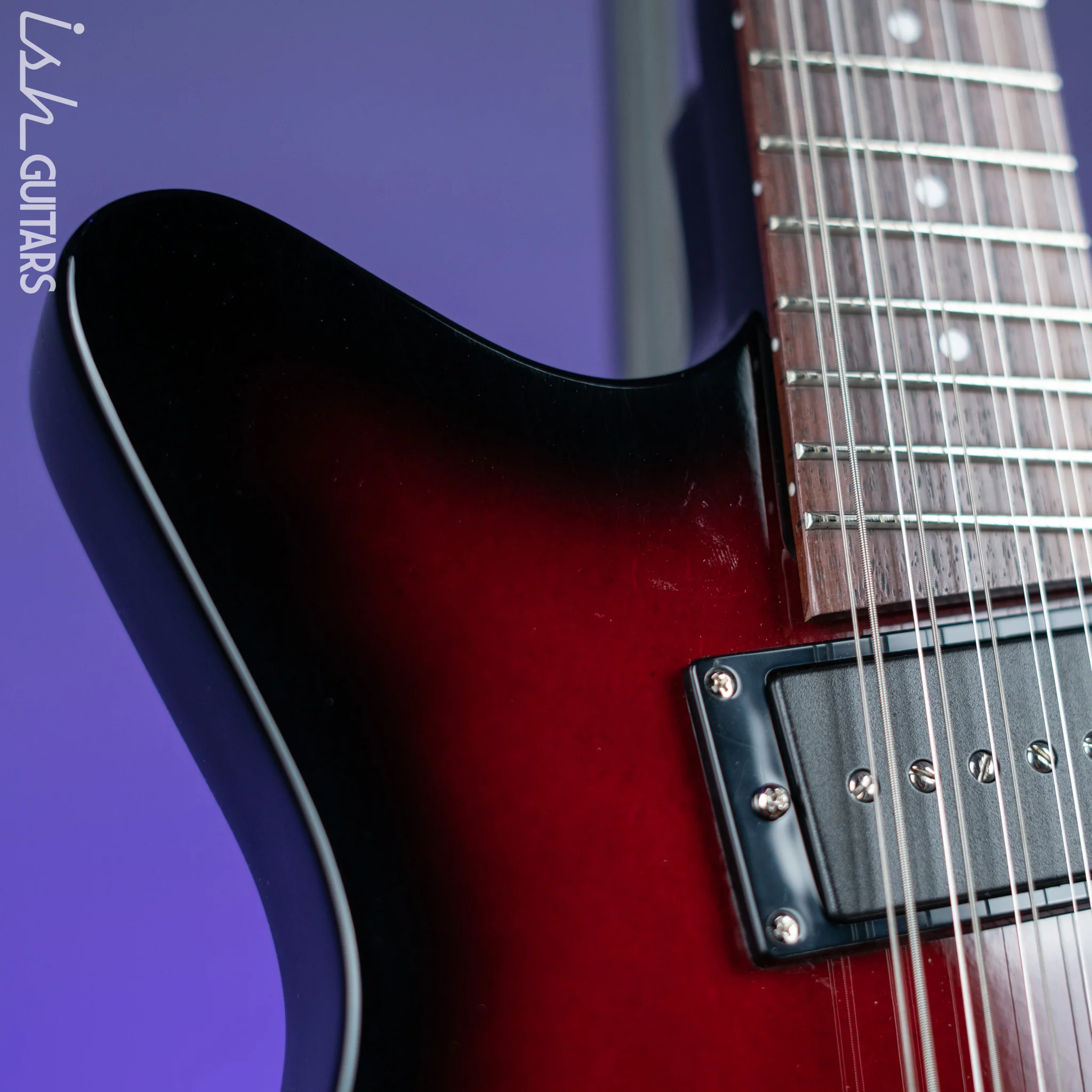 Danelectro 59x12 12-String Electric Guitar Red Burst Demo - Image 5