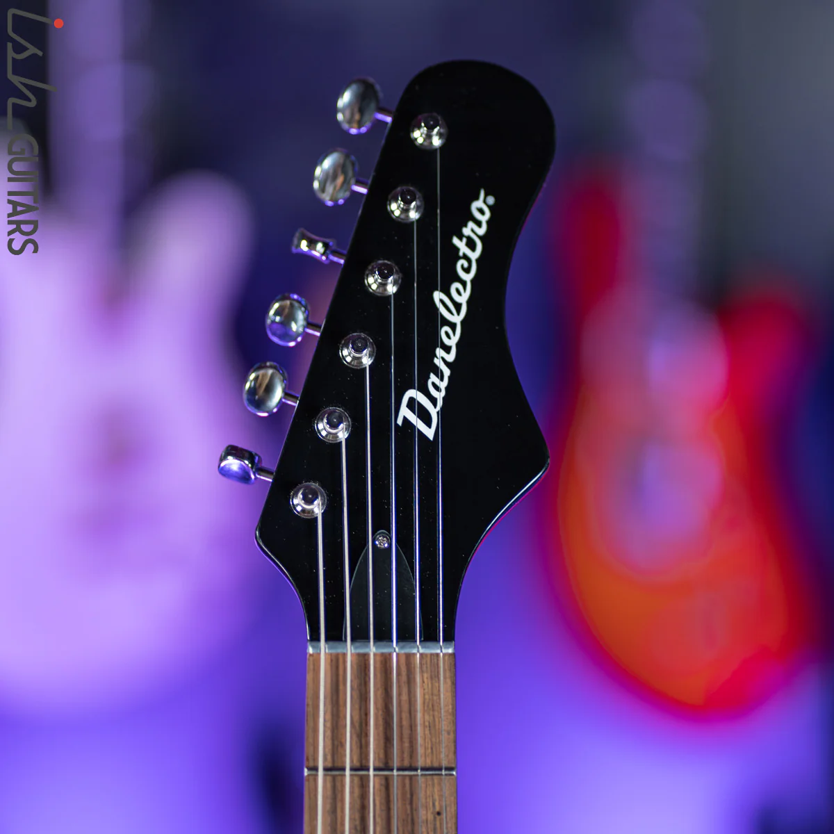 Danelectro '67 Dano Electric Guitar Black - Image 7