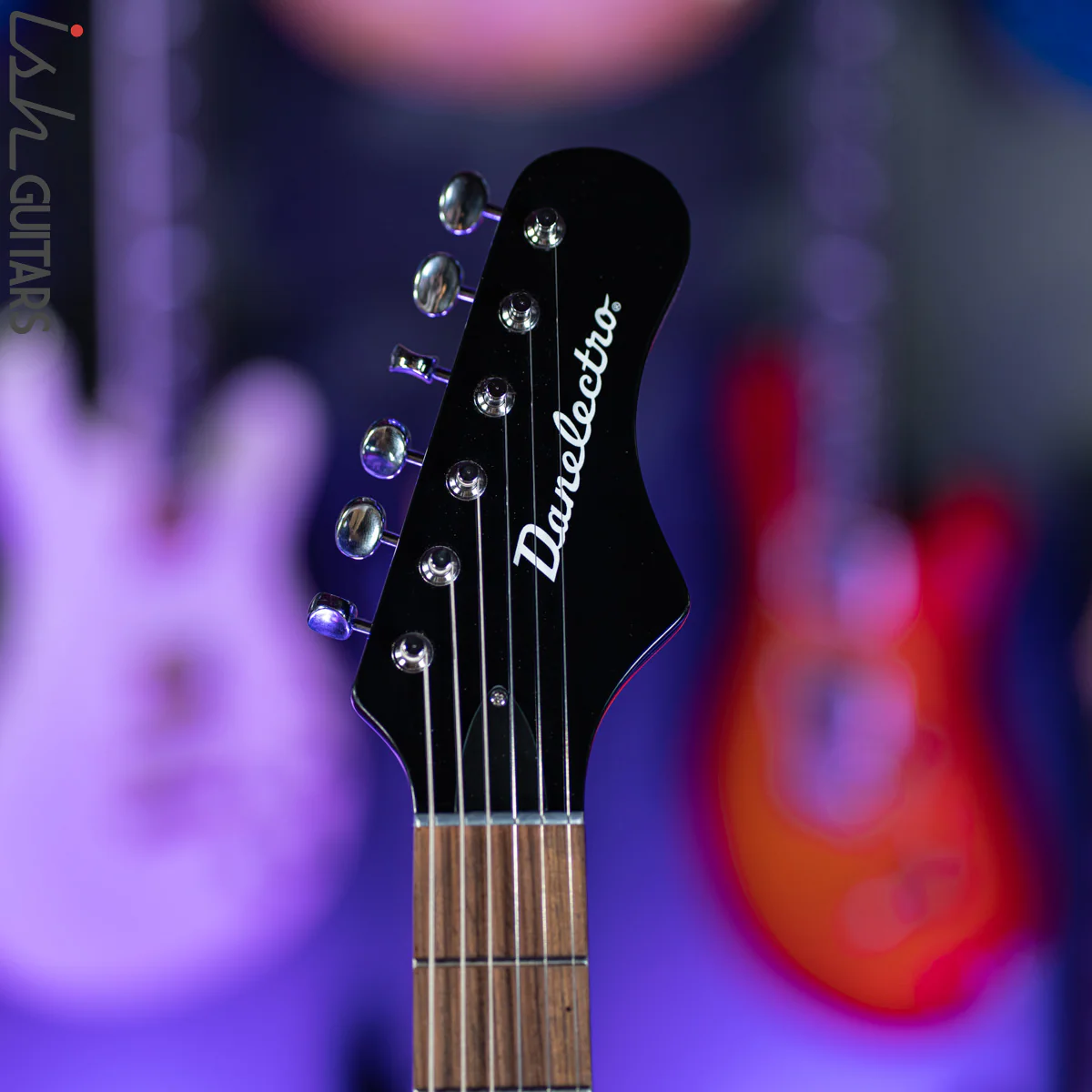 Danelectro '67 Dano Electric Guitar Black - Image 8