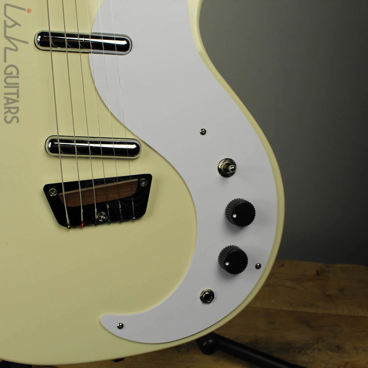 Danelectro Stock 59 Cream Solidbody Electric Guitar (DEMO VIDEO) - Image 3