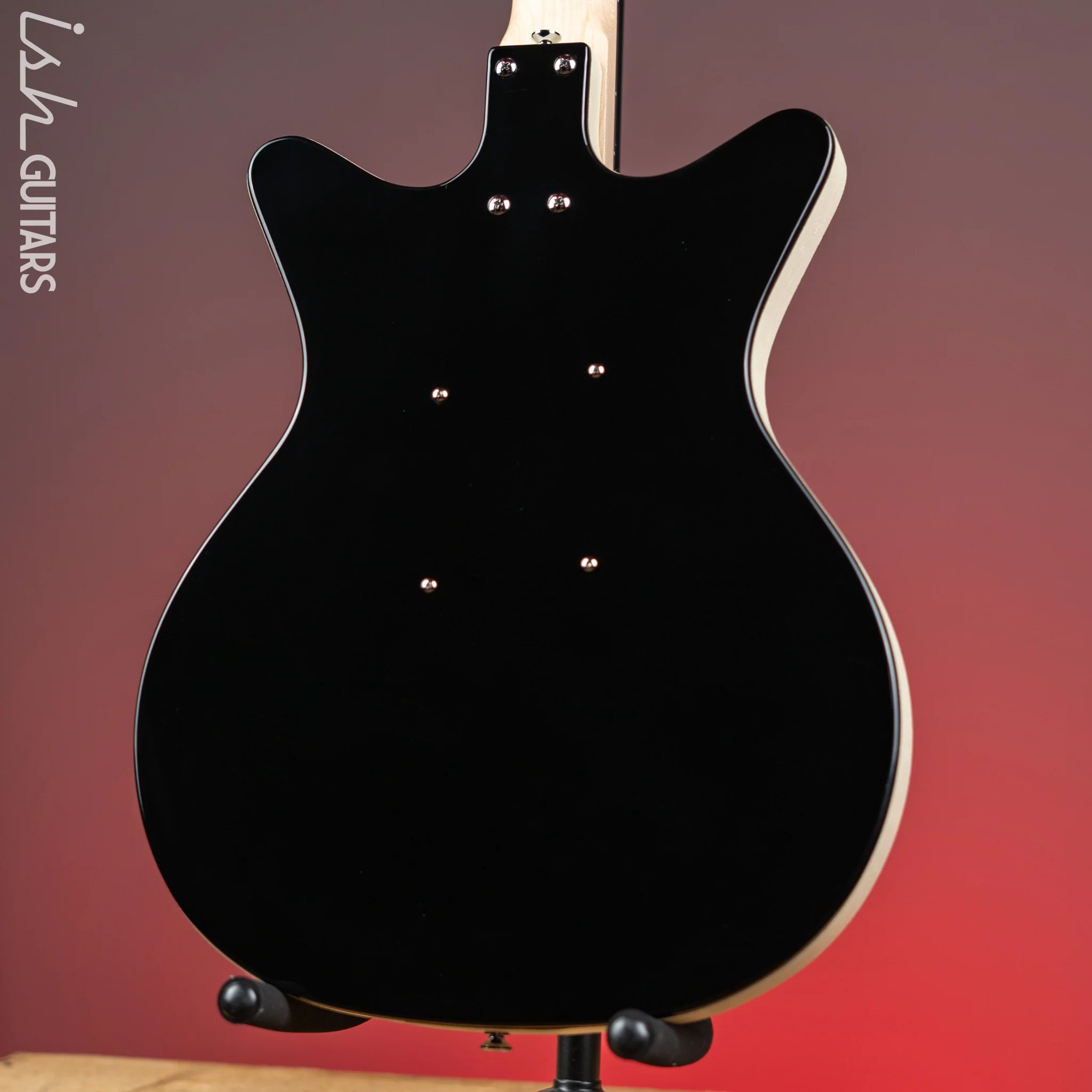 Danelectro Stock '59 Electric Guitar Black - Image 7