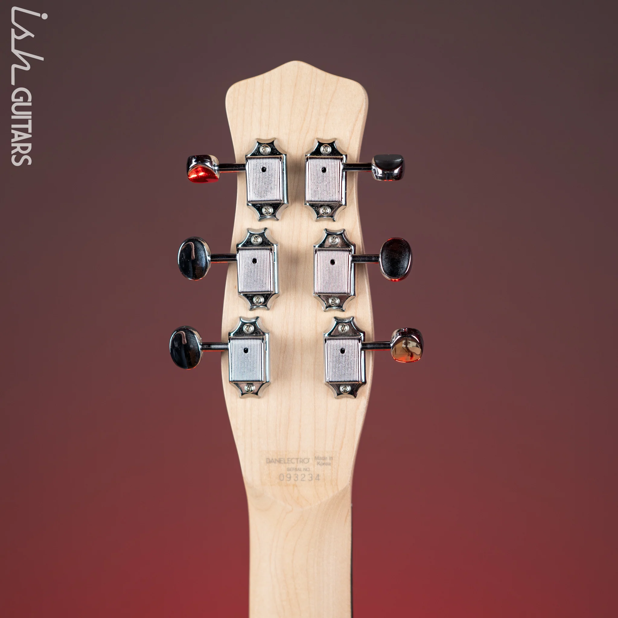 Danelectro Stock '59 Electric Guitar Black - Image 10