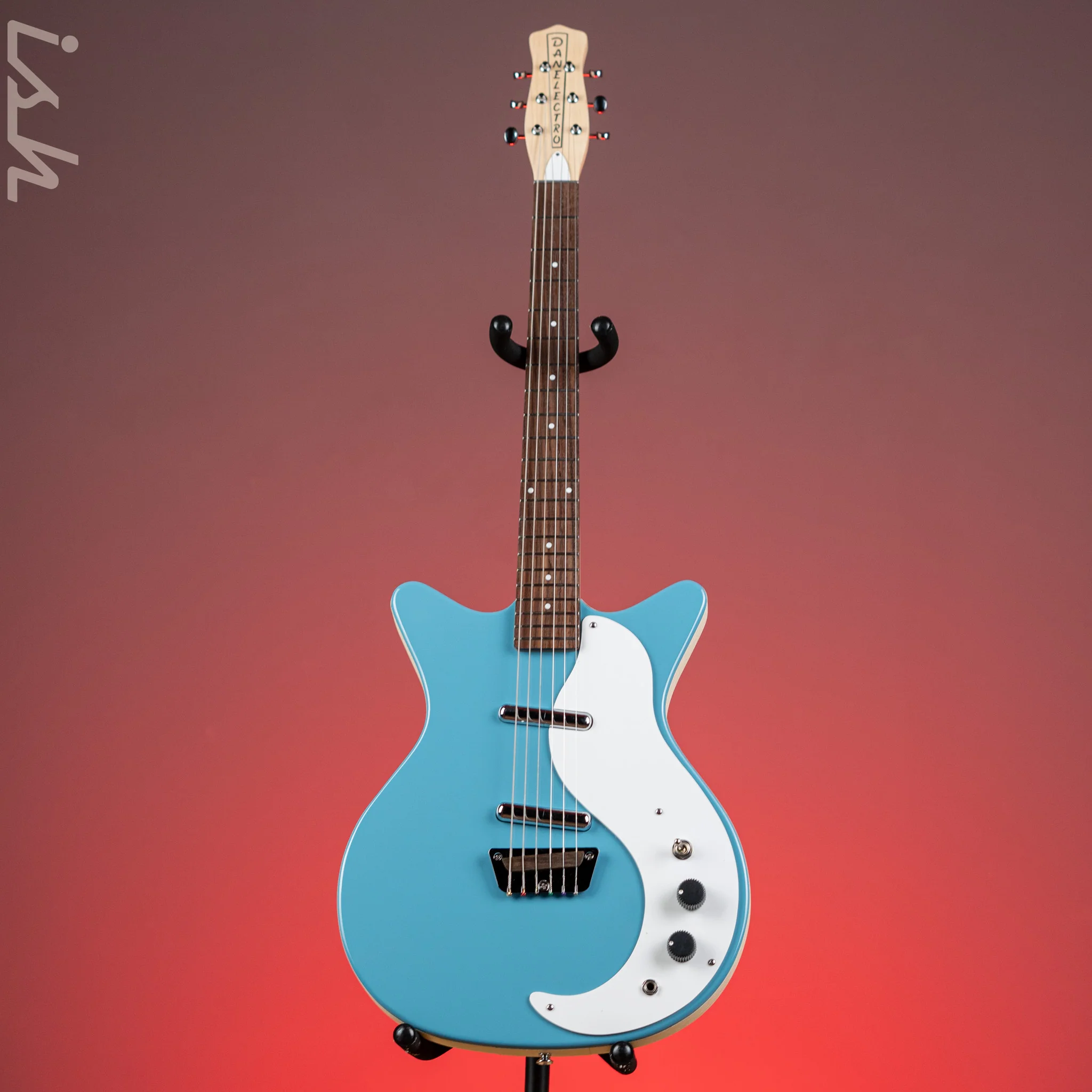 Danelectro Stock '59 Electric Guitar Aquamarine - Image 2