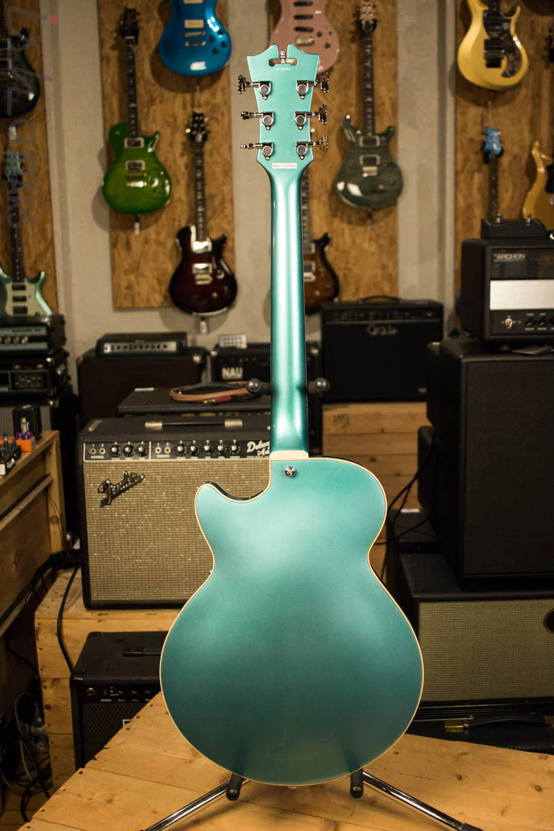 D'Angelico Premier Series SS Semi-Hollowbody Electric Guitar with Stairstep Tailpiece Ocean Turquoise - Image 8