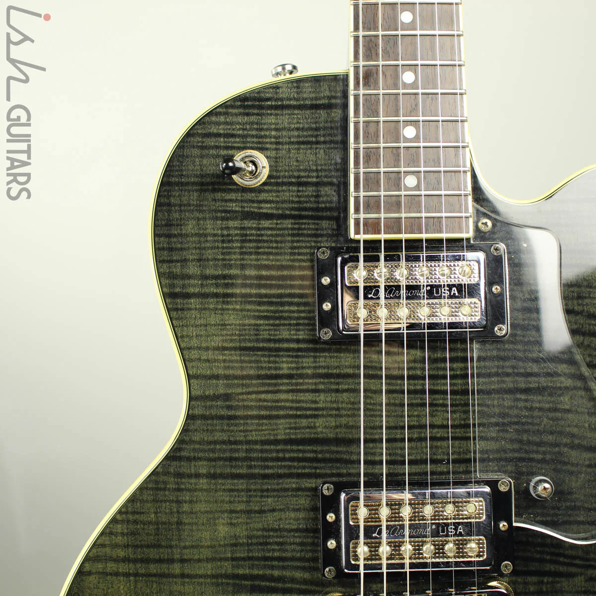 2001 DeArmond M-72 Transparent Black Flame Top - Image 3