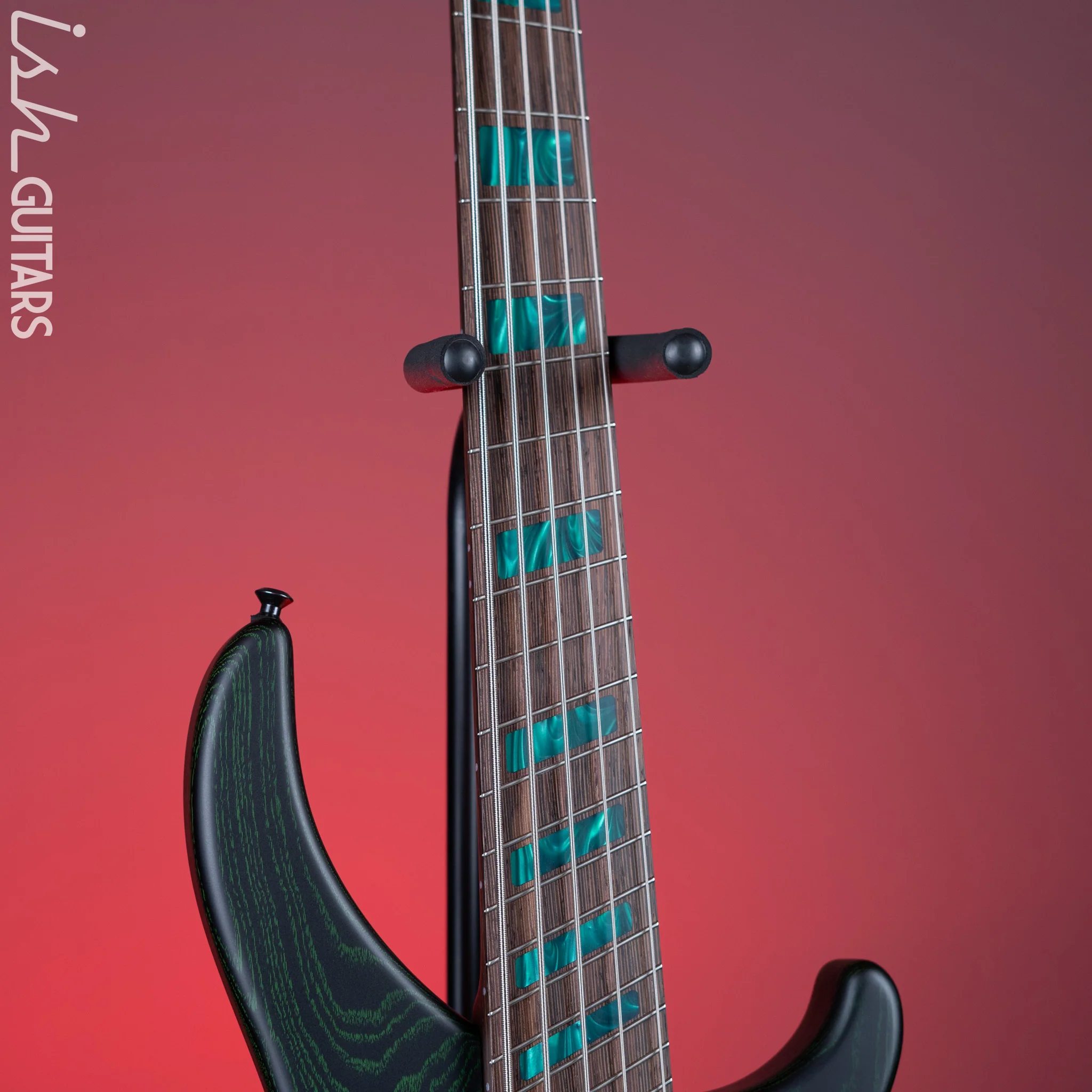 Dingwall ABZ 5-String Bass Black with Green Ceruse Satin - Image 5