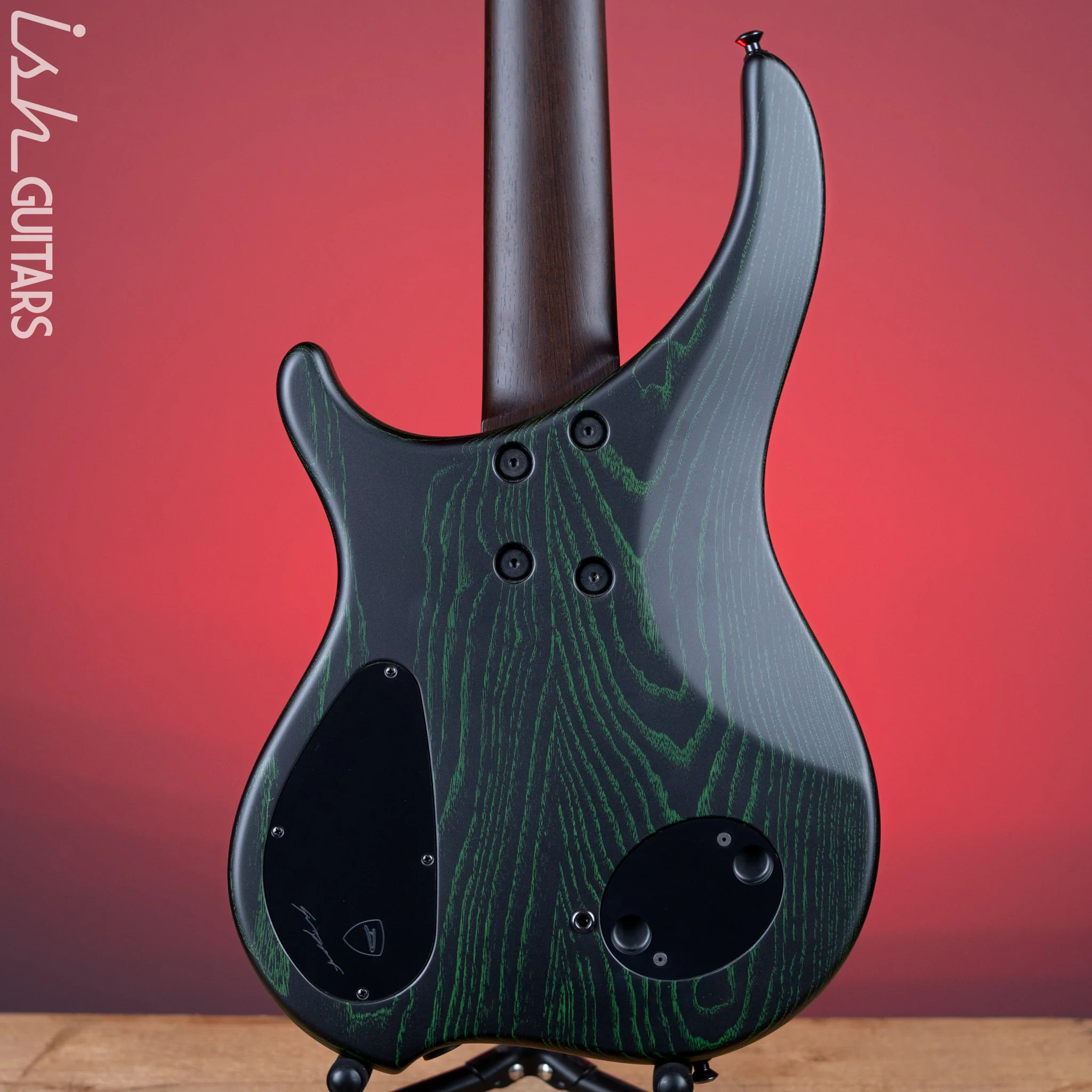 Dingwall ABZ 5-String Bass Black with Green Ceruse Satin - Image 8