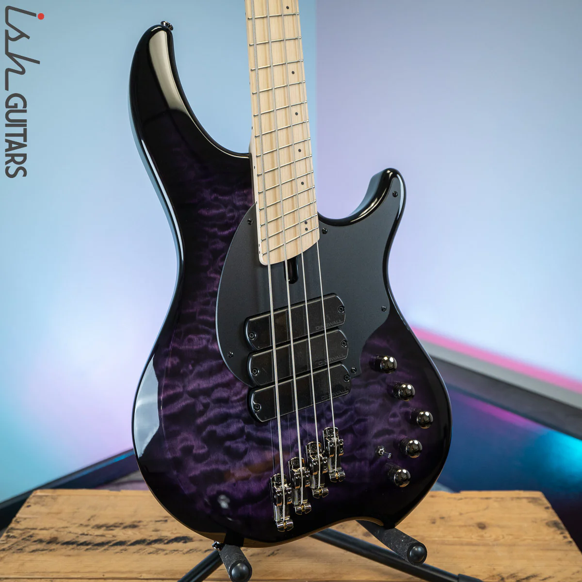 Dingwall Combustion 10th Anniversary 4-String 3 PUP Amethystburst Maple Fretboard