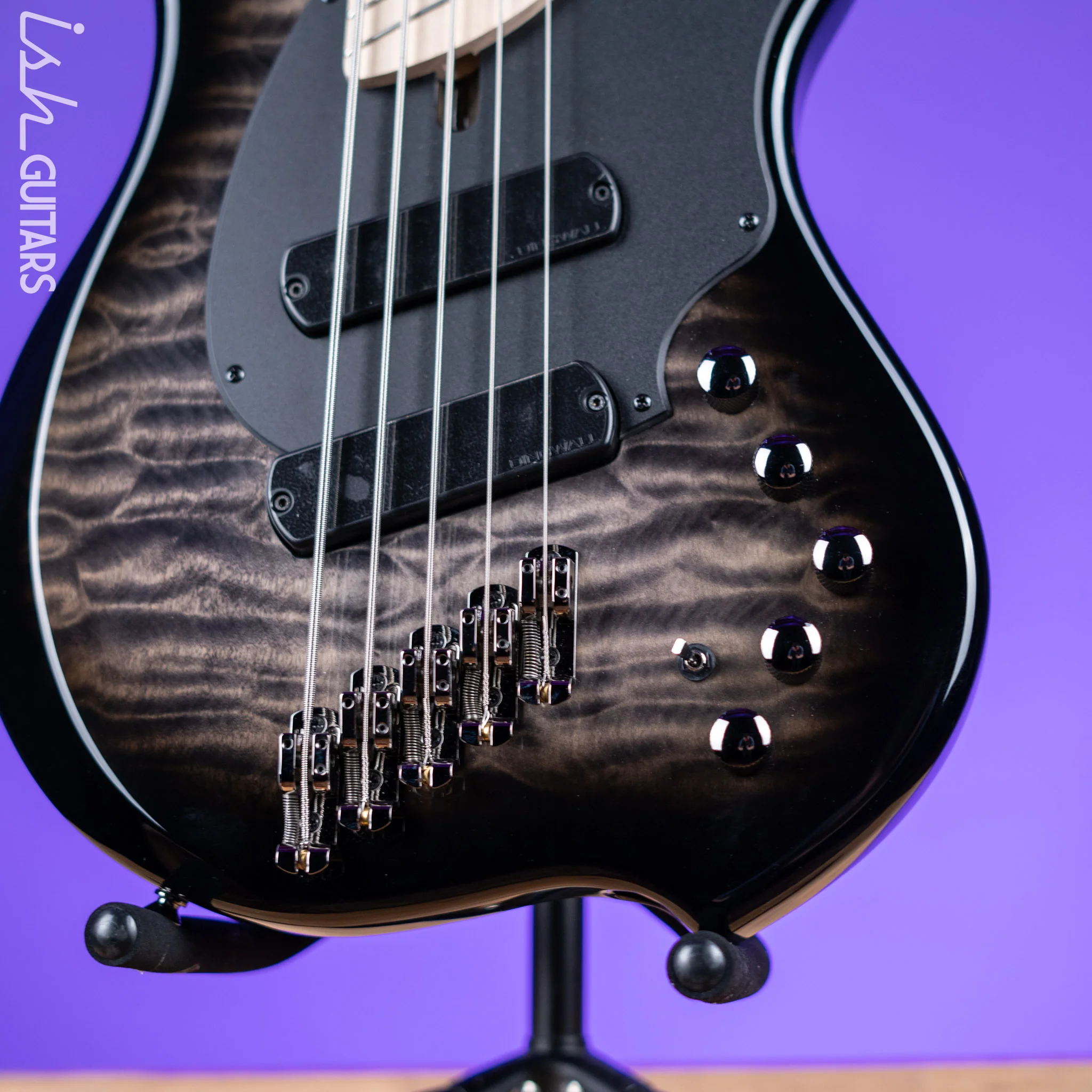 Dingwall Combustion 2 PUP 5-String Bass 2 Tone Blackburst Gloss - Image 4