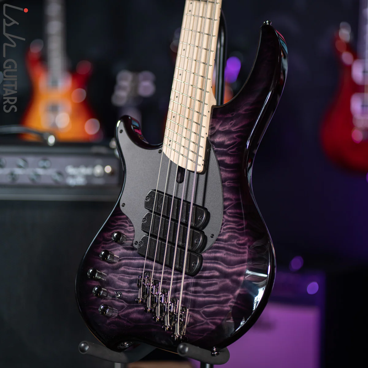 Dingwall Combustion Left-Handed 3 PUP 5-String Amethyst Burst - Image 5