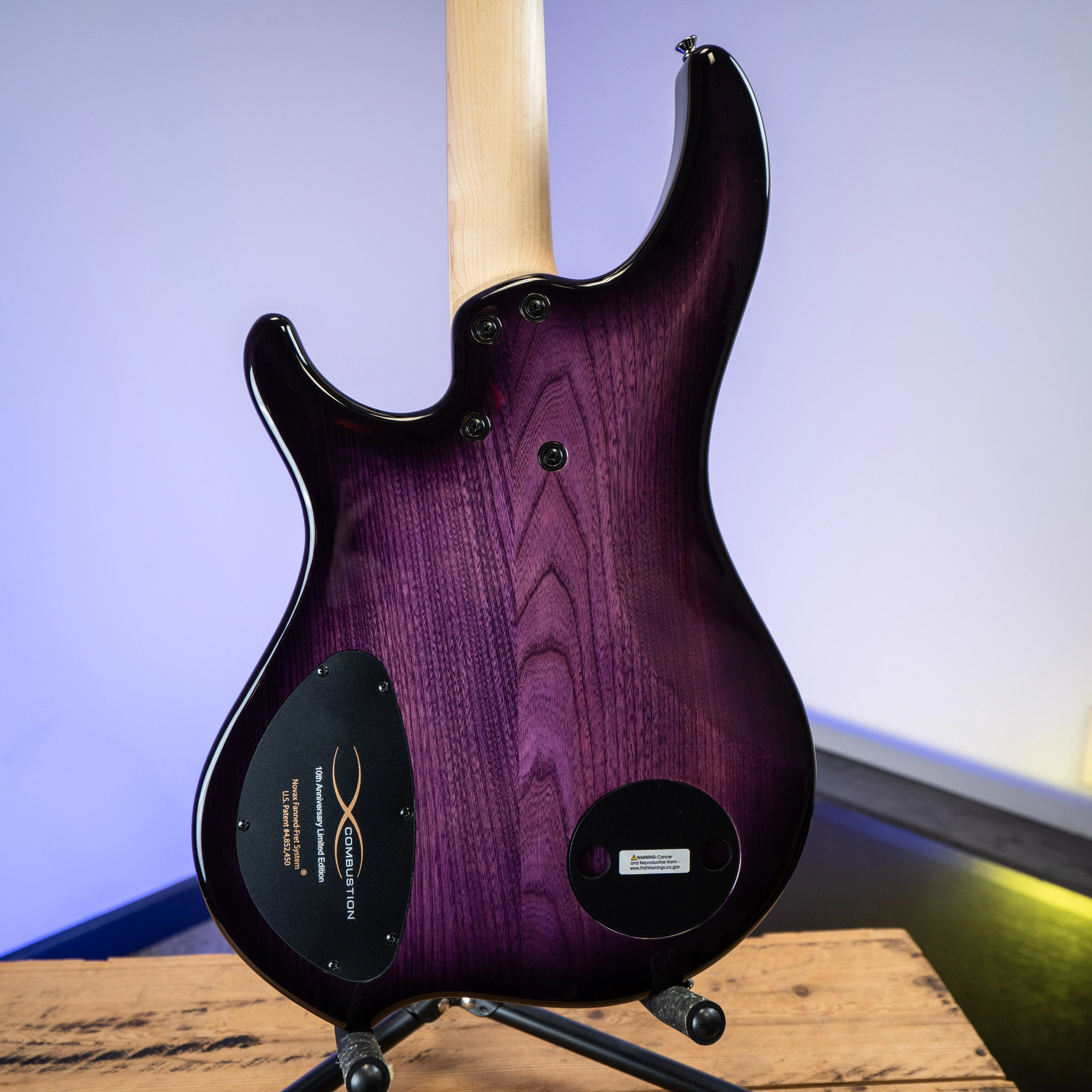 Dingwall 10th Anniversary Combustion 4-String 3 PUP Amethystburst Pau Ferro Fretboard - Image 9