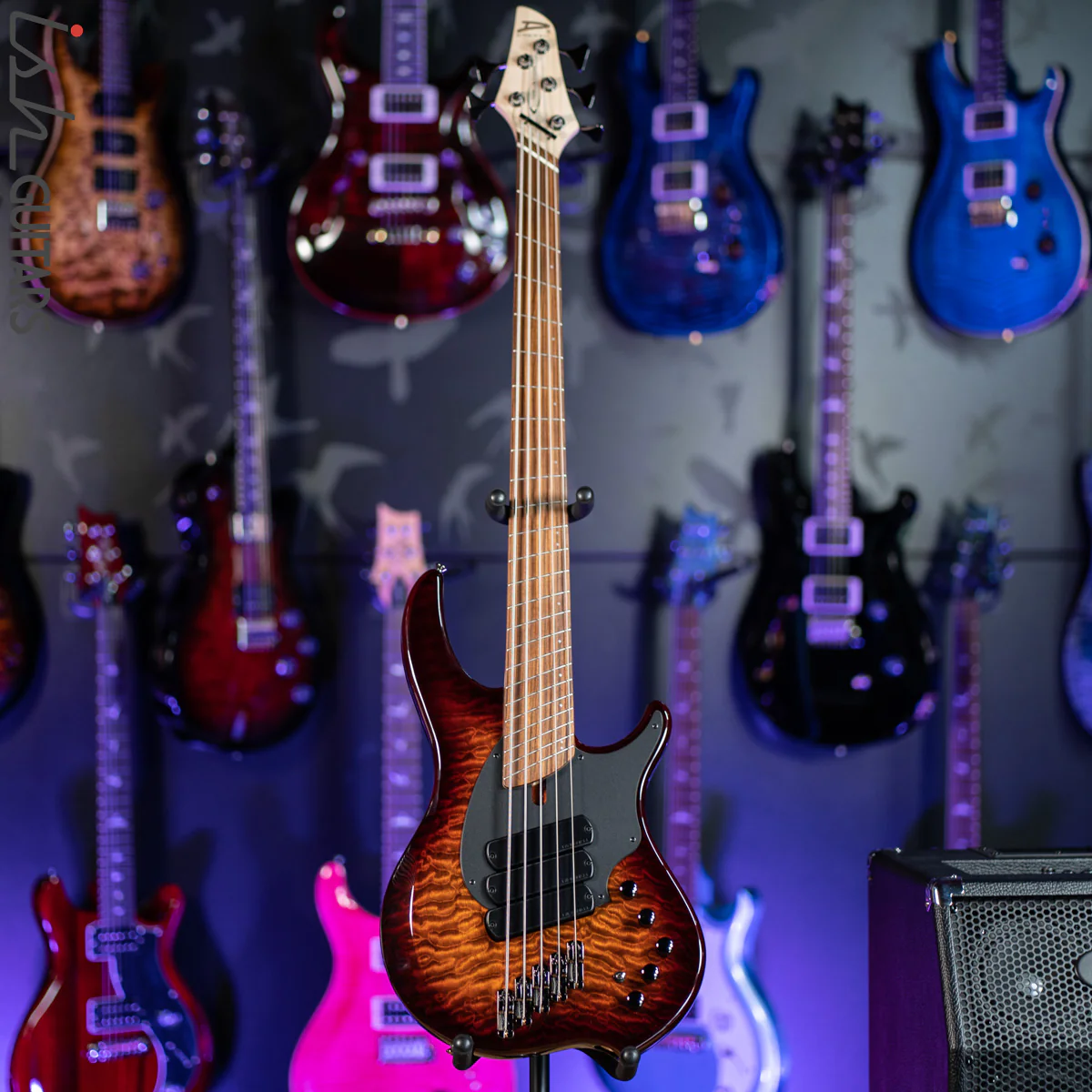 Dingwall Combustion 5-String Bass Vintageburst Pao Ferro Fretboard - Image 2