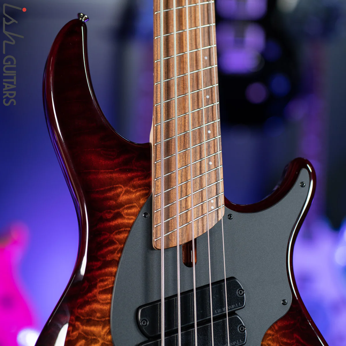 Dingwall Combustion 5-String Bass Vintageburst Pao Ferro Fretboard - Image 3