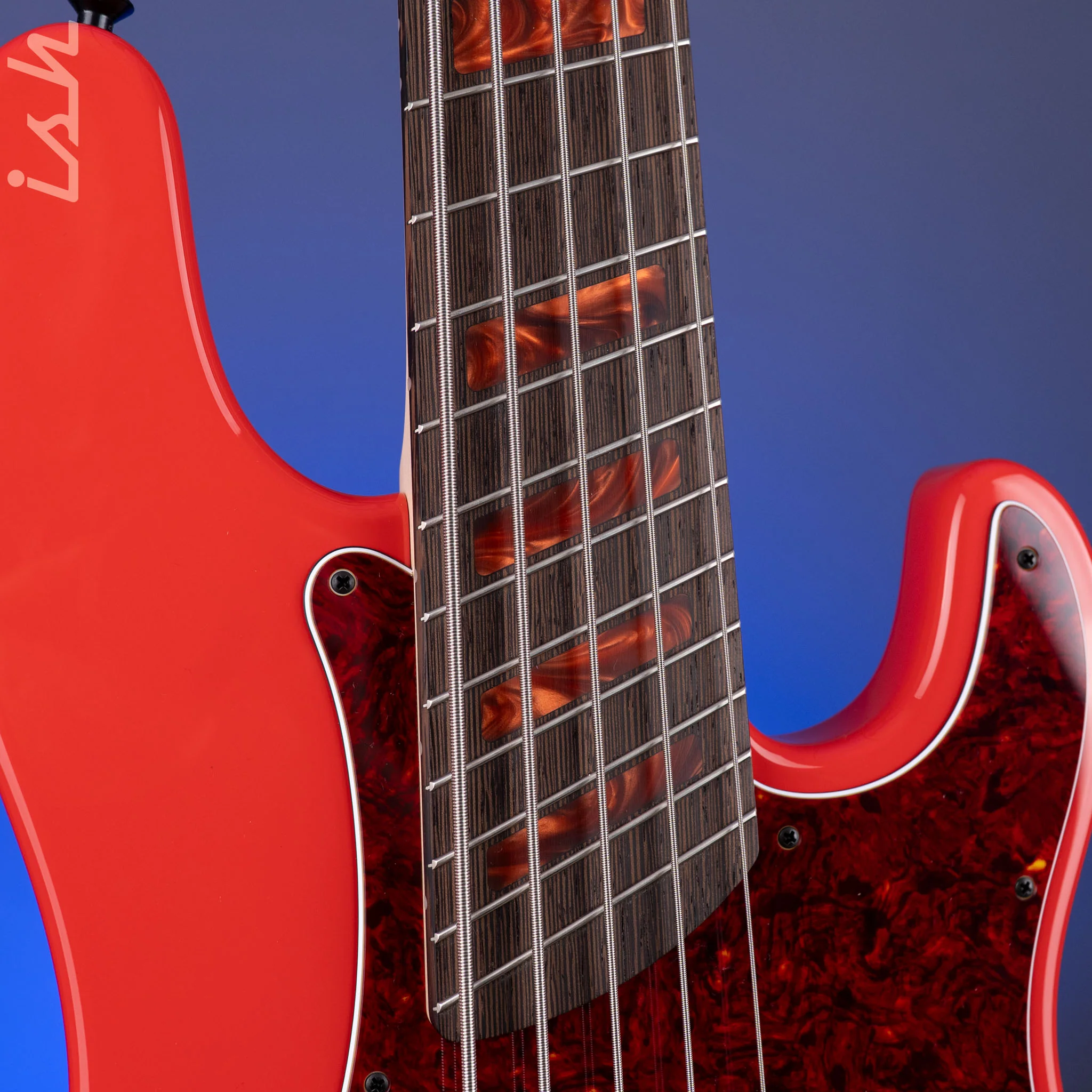 Dingwall Custom Shop Super P 5-String Bass Fiesta Red - Image 6