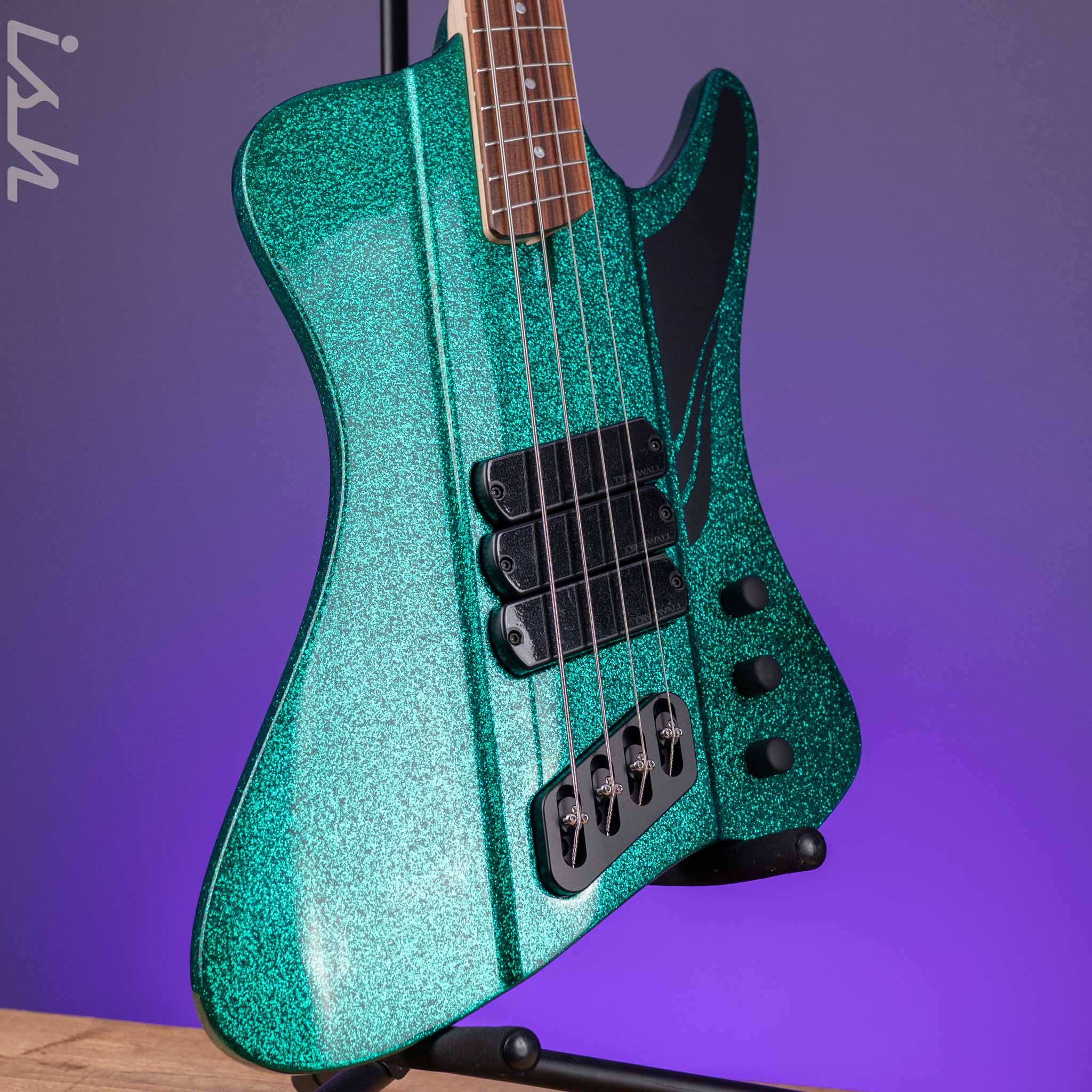 Dingwall D-Roc 4-String Bass Gloss Metalflake Aquamarine - Image 3