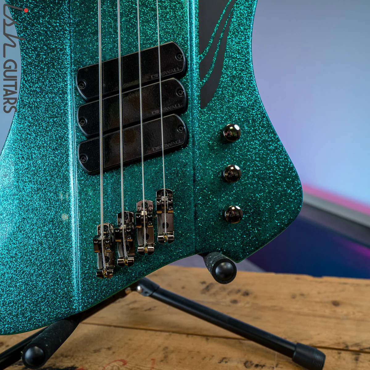 Dingwall D-ROC Standard 4-String Bass Aquamarine Metalflake - Image 4