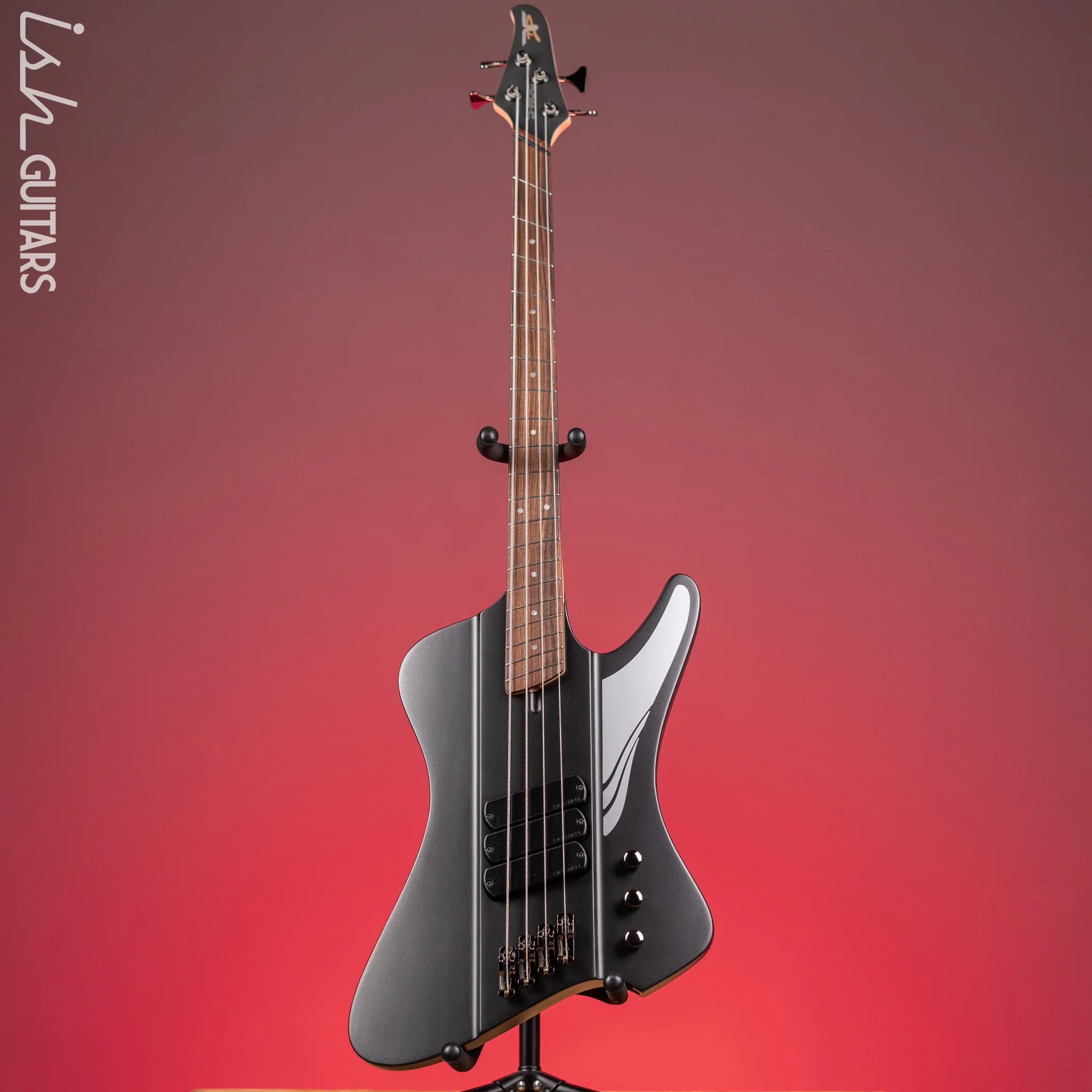 Dingwall D-Roc Standard 4-String Bass Matte Metallic Black - Image 2