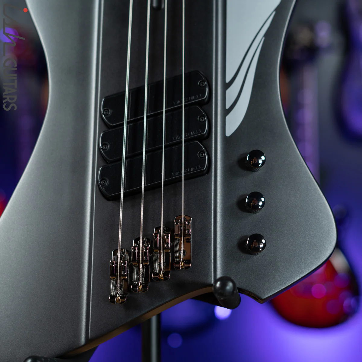 Dingwall D-Roc Standard 4-String Bass Matte Metallic Black - Image 4