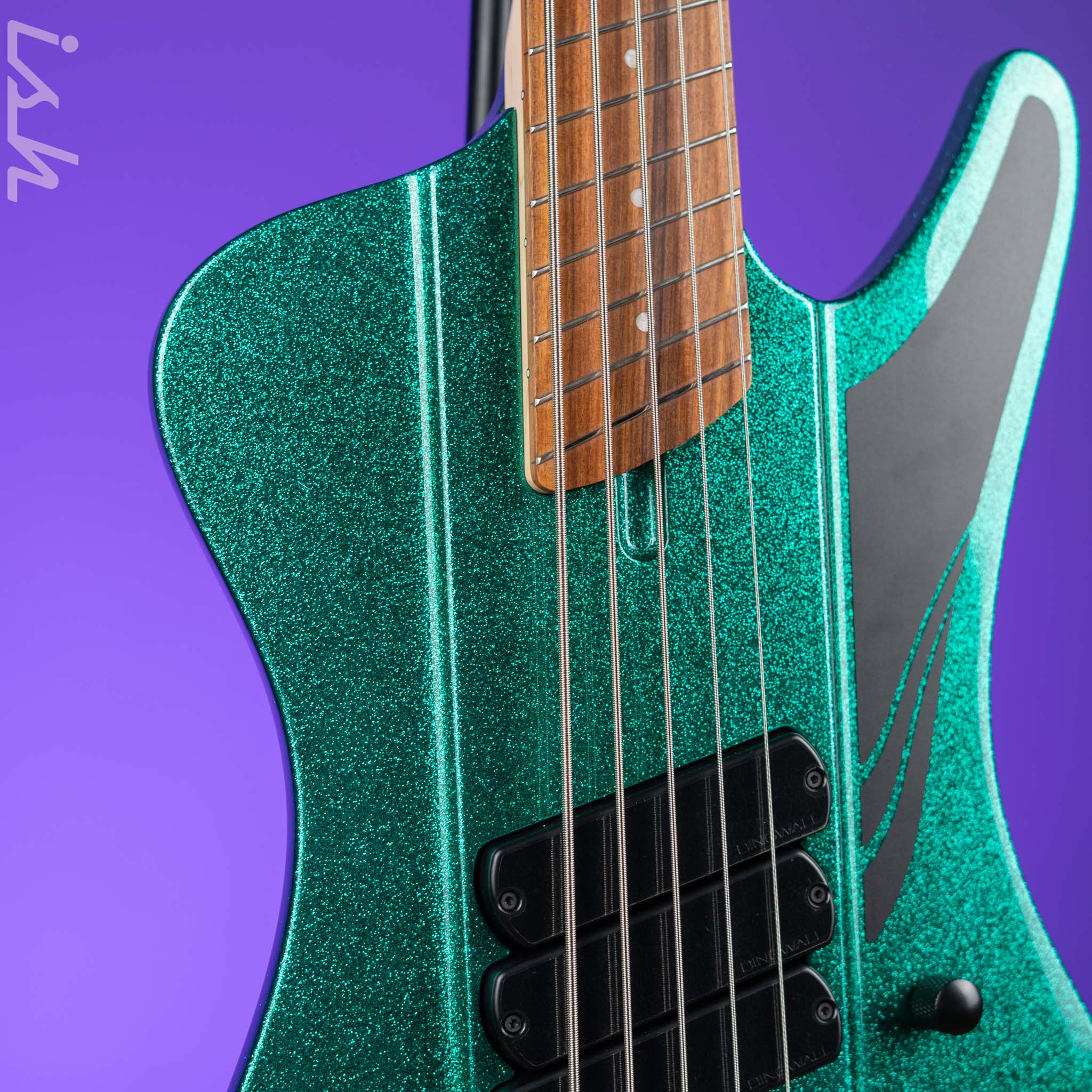 Dingwall D-Roc Standard 5-String Bass Aquamarine Metalflake Gloss - Image 3