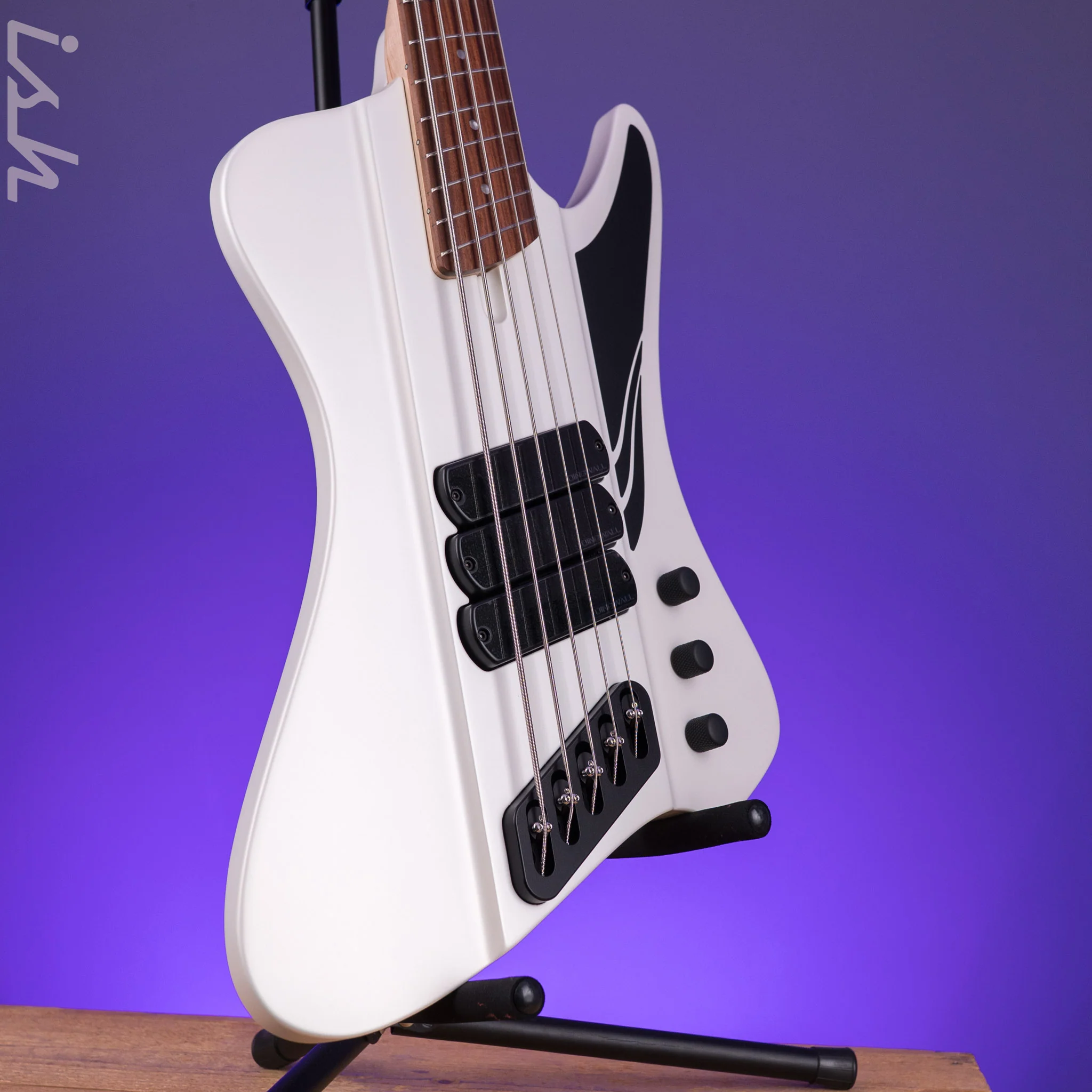 Dingwall D-Roc Standard 5-String Bass Ducati Pearl White - Image 3