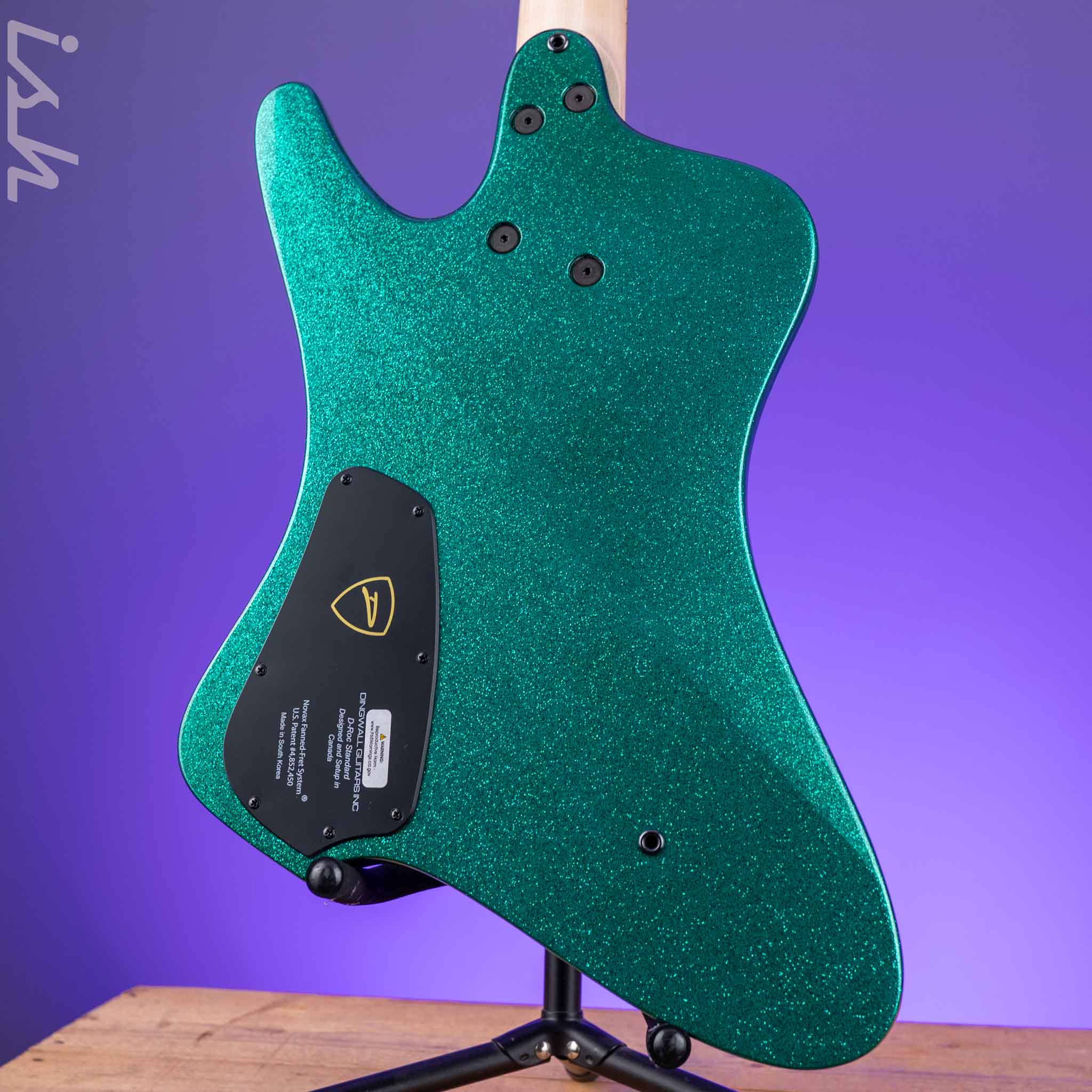 Dingwall D-Roc Standard 5-String Bass Gloss Metalflake Aquamarine - Image 7
