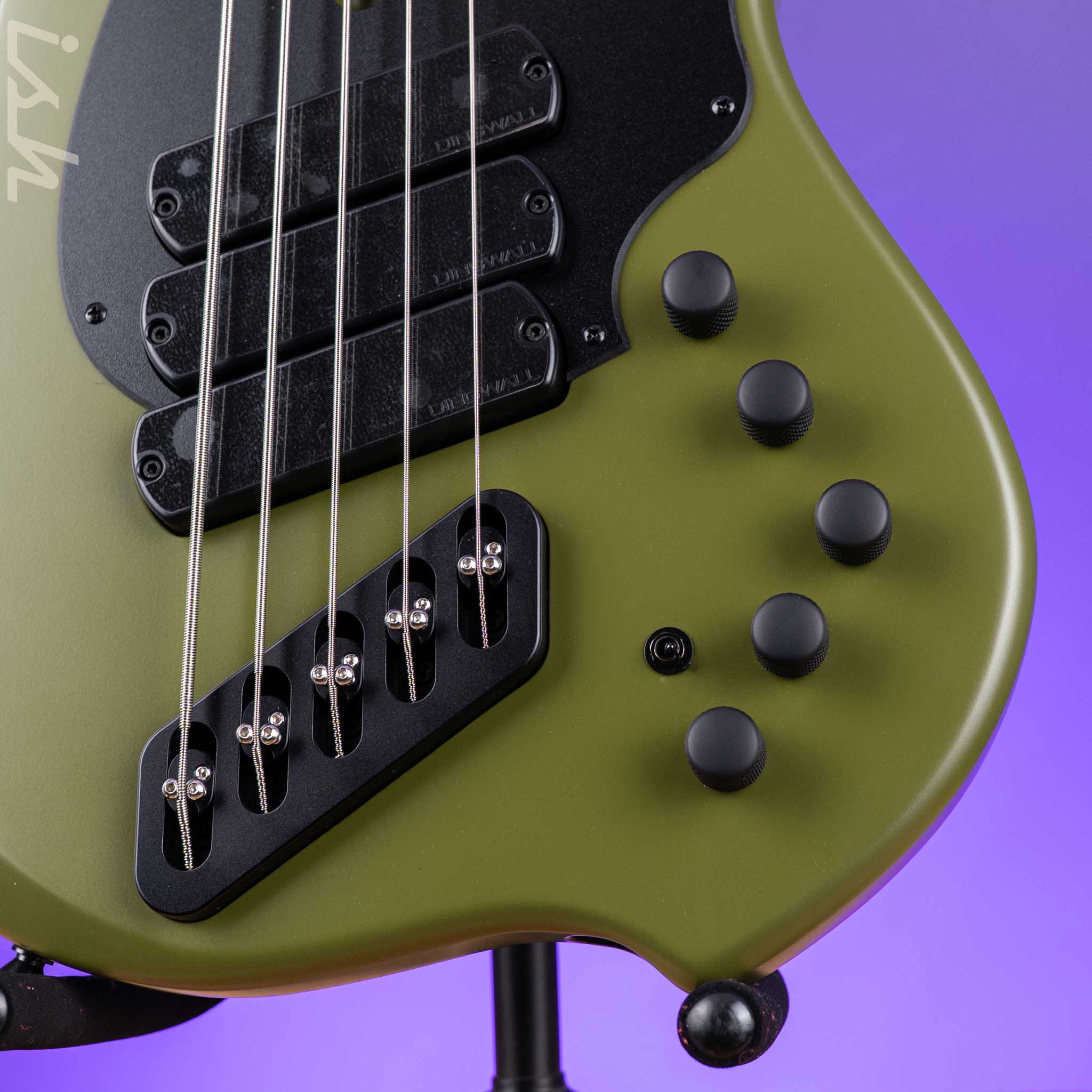 Dingwall Kyle Konkiel Combustion 5-String Bass Matte Army Green - Image 5