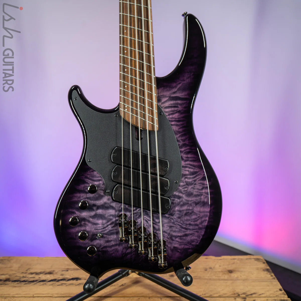 Dingwall 10th Anniversary Combustion LEFT HANDED 5-String 3 PUP Amethystburst Pau Ferro Fretboard