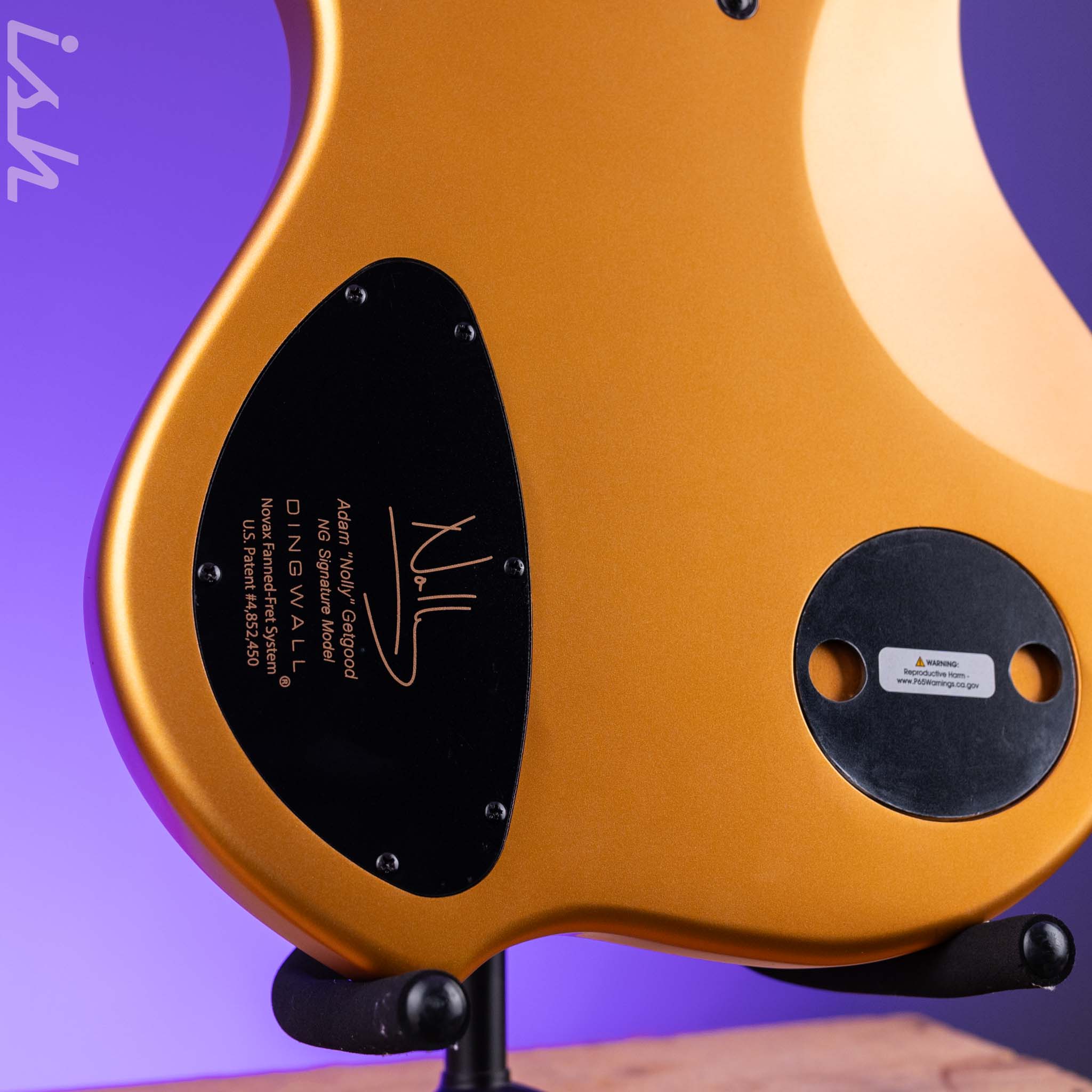 Dingwall NG-3 5-String Bass Guitar Matte Gold Metallic - Image 9