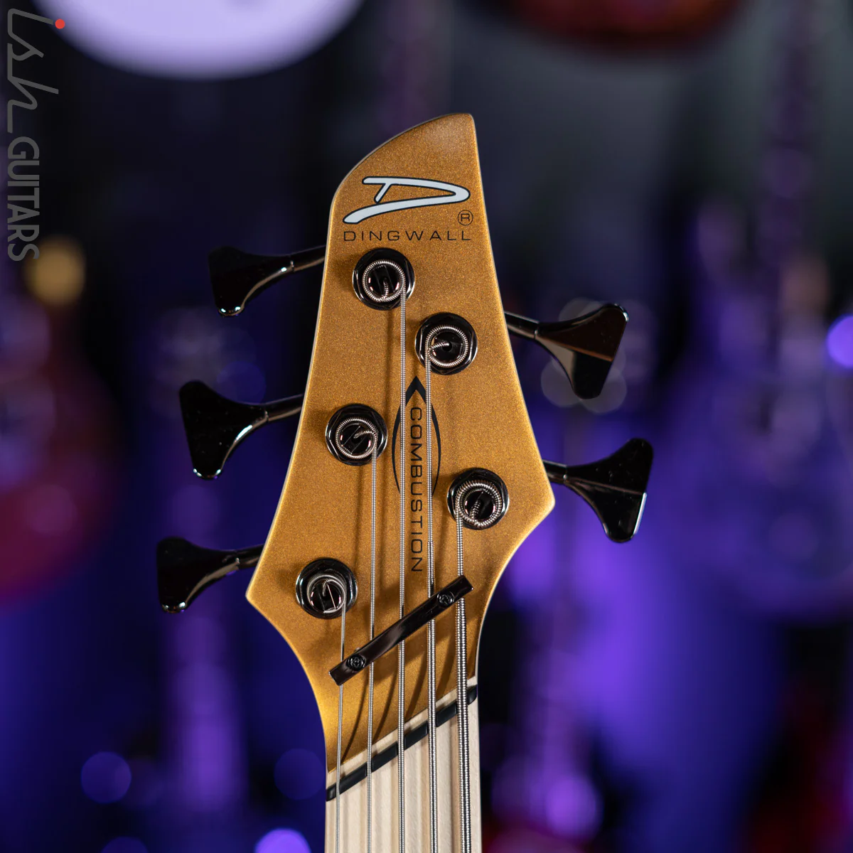 Dingwall NG-3 5-String Bass Left Handed Metallic Gold Matte - Image 5
