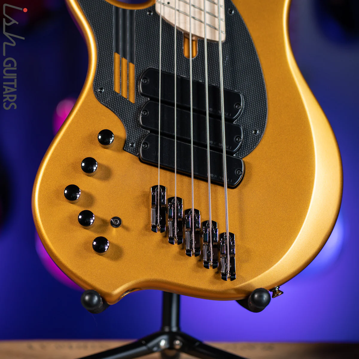 Dingwall NG-3 5-String Bass Left Handed Metallic Gold Matte - Image 4
